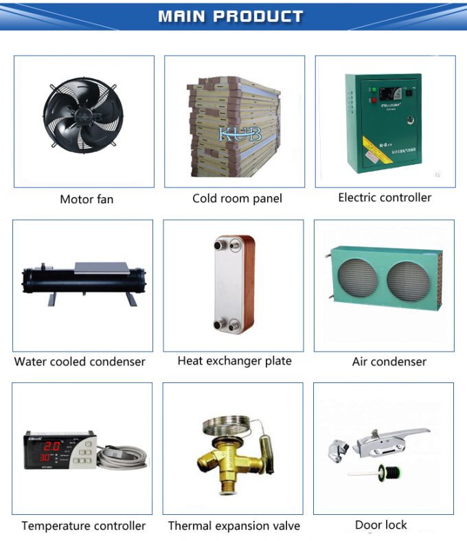 YM132E1G-100 Invotech Air Cooled Compressor Chiller Refrigeration And Heating 8HP Scroll Compressor 7