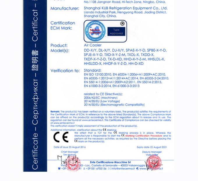 SPAE053D CE Certification Industrial Three Fan Evaporative Air Cooler For Cold Room 7