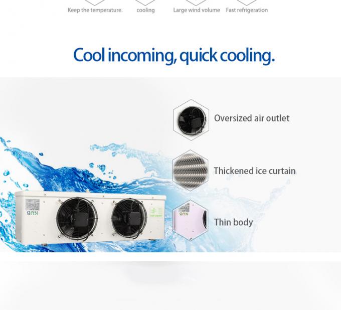 Aluminum SPBE043D Cool Room Evaporators High Medium Low Temperature Types Window Mount 2