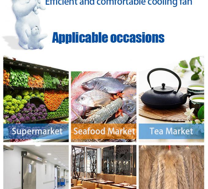 Aluminum SPBE043D Cool Room Evaporators High Medium Low Temperature Types Window Mount 6