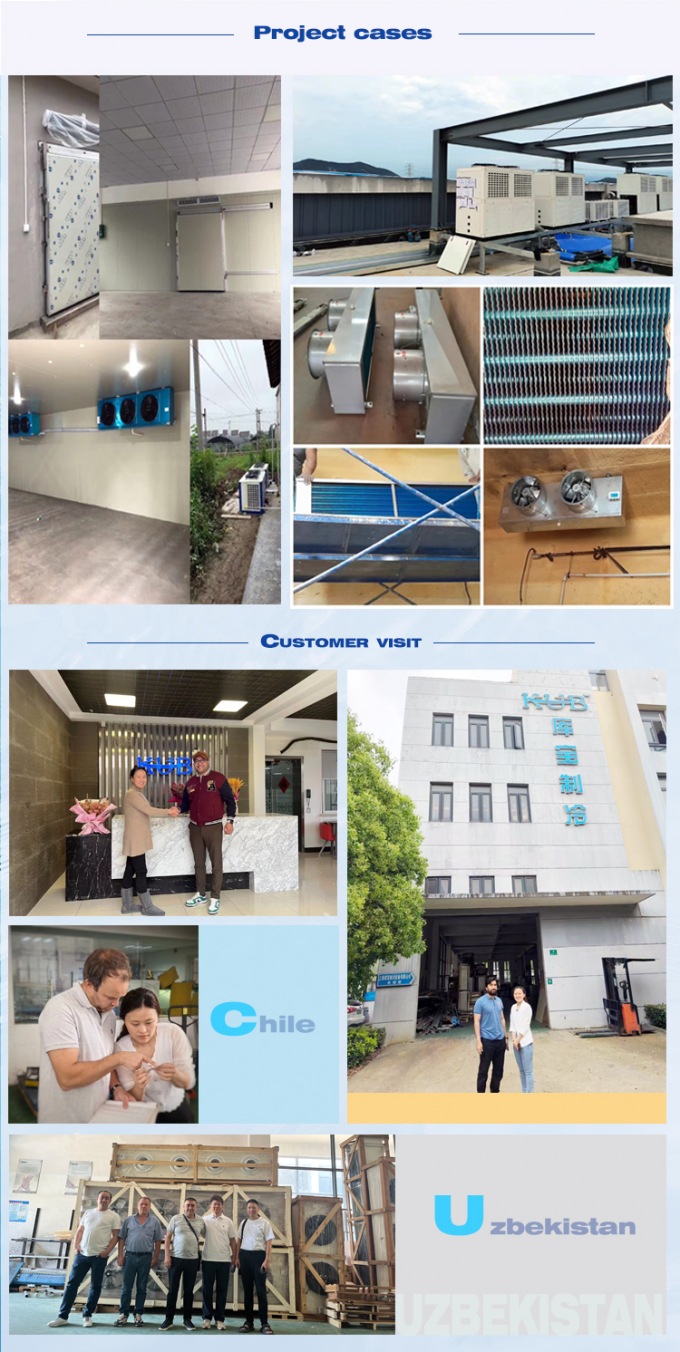 DD12 Hydrophilic Aluminum Fin Air Cooler Evaporator Coil With Hinges Evaporator With Expansion Valve Evaporator For Cold Room 17