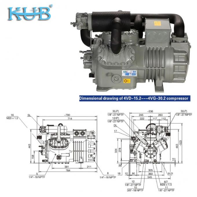 2HP to 50HP Made in China Support customized cheap cold storage refrigeration compressor Semi-hermetic piston compressor,cold storage compressor,cold storage system,industrial cold storage 8