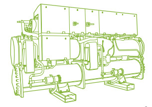 Carrier 30hxy/Hxc Screw Chiller Commercial Refrigeration Condensing Units