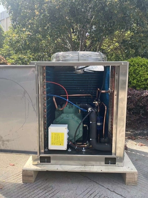 2CES-3Y Compressor Box Type Air Cooled 3HP Condensing Unit Fan Grille And Blades Stainless Steel Condensing Unit