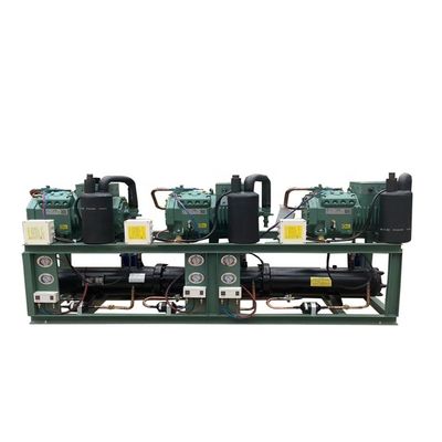 10HP Three System Water Cooled Condensing Unit with 380V/3Ph/50Hz and 1 Year Warranty