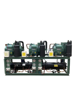 10HP Three System Water Cooled Condensing Unit with 380V/3Ph/50Hz and 1 Year Warranty