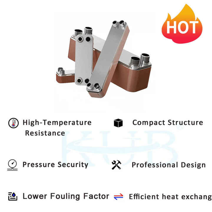 B3-50-48D Cheap Price 10HP Heat Exchanger evaporator Copper / Stainless Steel 304/316 Brazed plate heat exchanger manufacturer