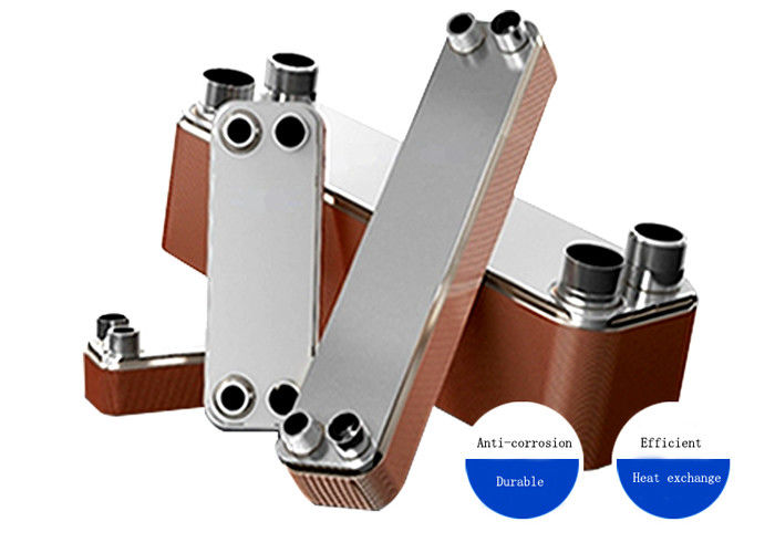 B3-50-48D Cheap Price 10HP Heat Exchanger evaporator Copper / Stainless Steel 304/316 Brazed plate heat exchanger manufacturer