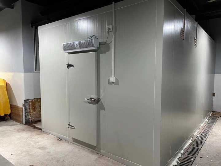 10m³ Cold Storage House Sold Separately Cold Storage Curtains Fan Shelves -18℃ Cold Storage Facilities Chamber