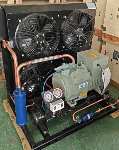 CE Certificate Refrigeration Unit Match 240m² air Cooled Condenser with Four Fan 25HP Piston Compressor Condensing Unit Price