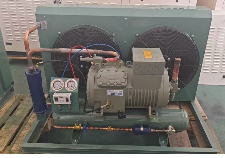 CE Certificate Refrigeration Unit Match 240m² air Cooled Condenser with Four Fan 25HP Piston Compressor Condensing Unit Price