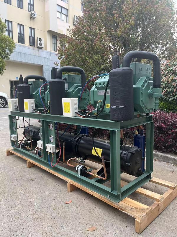 10HP Piston Compressor Water Cooled Condensing Unit with 380V 3PH 50Hz and 1 Year Warranty