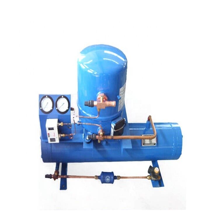 MT36/WN03M Shell and Tube Water Condenser 3hp Compressor Water Cooling Condensing Unit  Cold Storage Refrigeration Unit