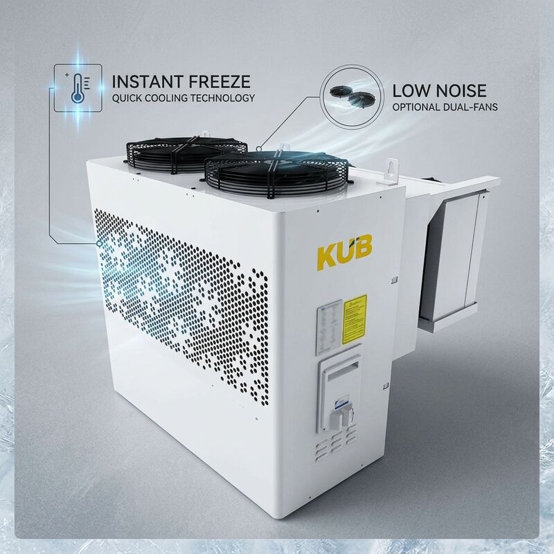 High COP 3.2 Energy Saving Small Condensing Unit 3HP Scroll DC Inverter R404A Variable Speed Cold Room Freezer