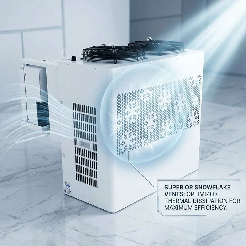 Walk-in Cold Room Dedicated Small Condensing Unit 5HP Hermetic Scroll R404A Digital Controller Fresh Storage 0C to 10C