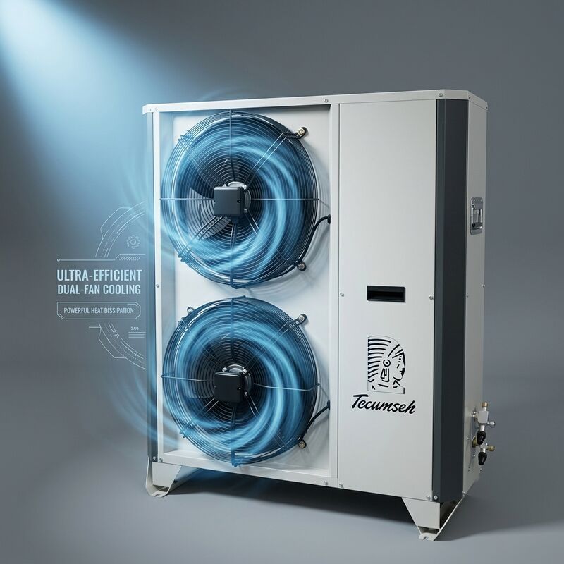 TXV Equipped Small Condensing Unit 2HP Hermetic Scroll R404A Danfoss Expansion Valve Precise Superheat Cold Room