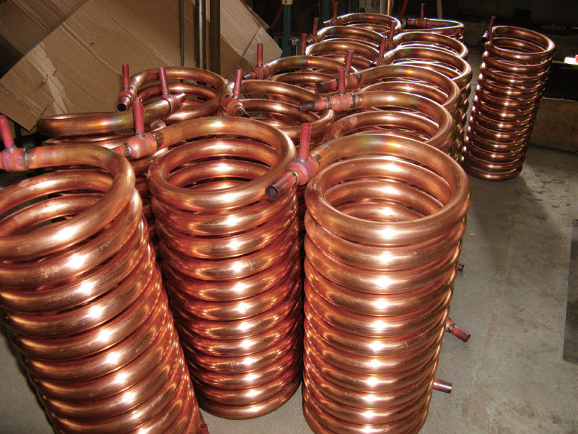 Ice machine, oil cooling copper tube aluminum fin condenser coil the inner tube of the double-pipe heat exchanger