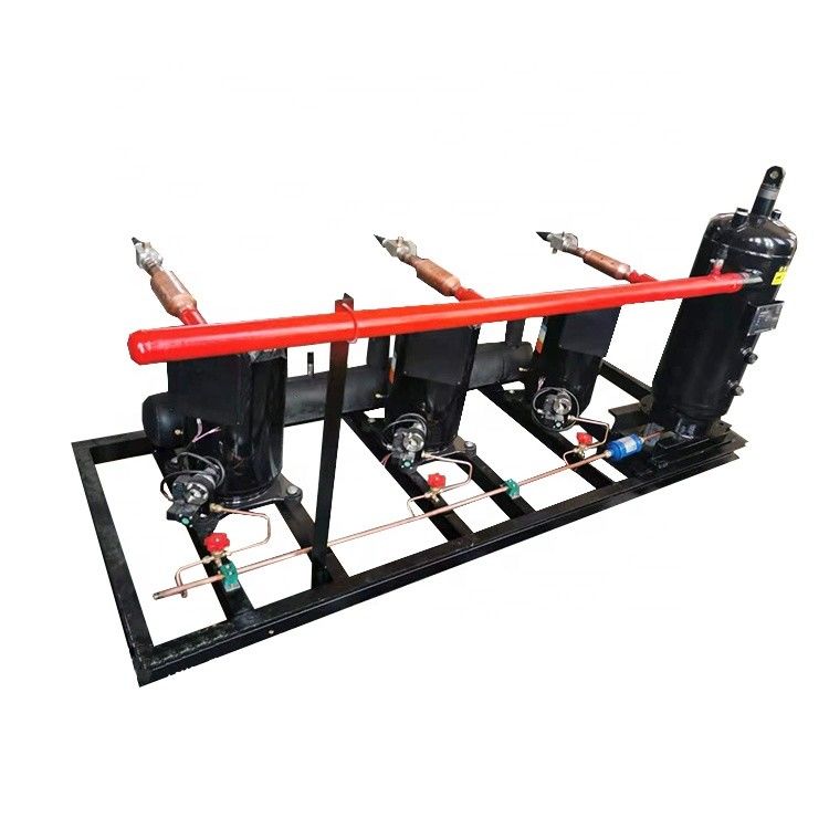 Air Cooled R404a Refrigeration Condensing Unit For Food Shop Parallel refrigeration equipment