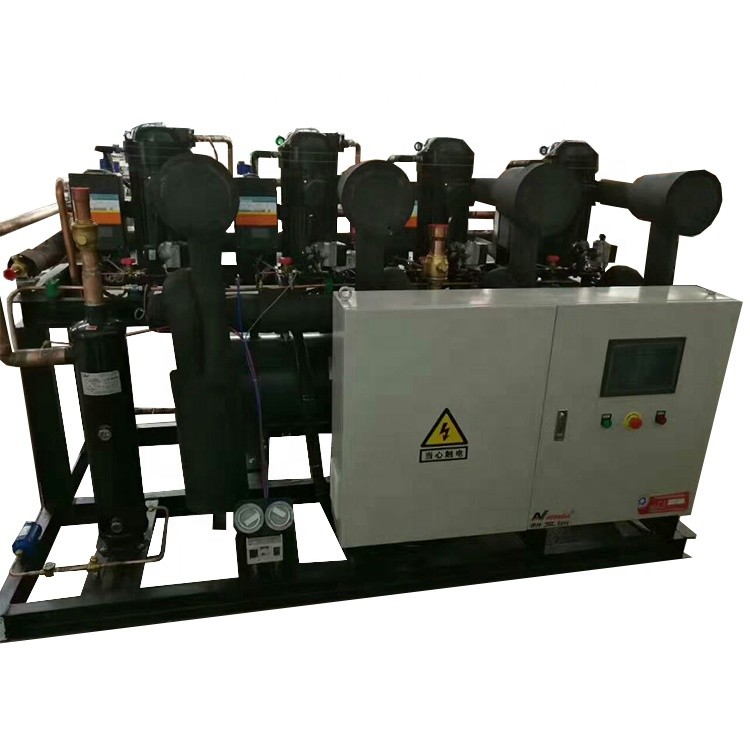 Air Cooled R404a Refrigeration Condensing Unit For Food Shop Parallel refrigeration equipment