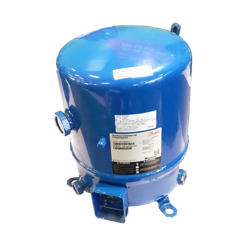 AC Power 2 Cylinders R22 Cold Storage Compressor Blue Color