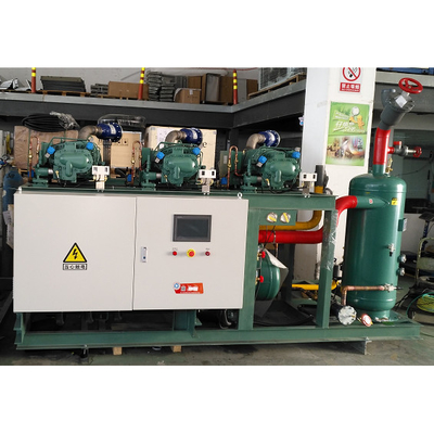 Three Parallel Screw Refrigeration Units For Cold Storage -18 Degrees