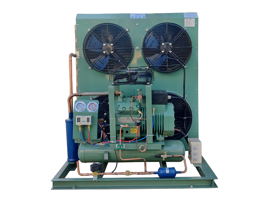 Semi Hermetic 2 Stage Refrigeration Condensing Unit Air Cooled